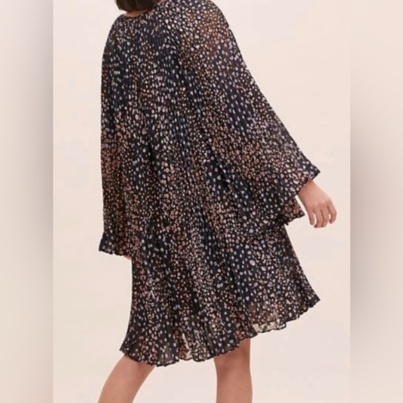 NWT Anthropologie Black and White Mini Dress - Picture 3 of 8